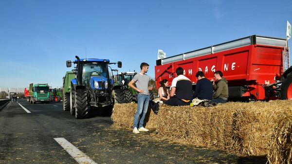 Протесты фермеров во Франции  - Sputnik Беларусь