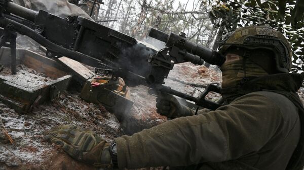 Боевая работа гвардейской 200-й мотострелковой бригады Северного флота в зоне СВО - Sputnik Беларусь