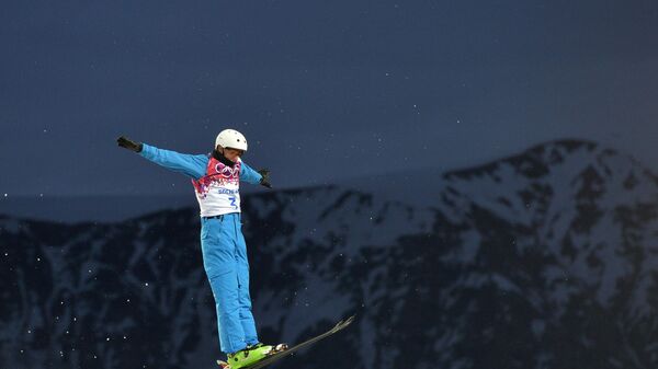 Антон Кушнир (Беларусь) в квалификации лыжной акробатики, архивное фото - Sputnik Беларусь