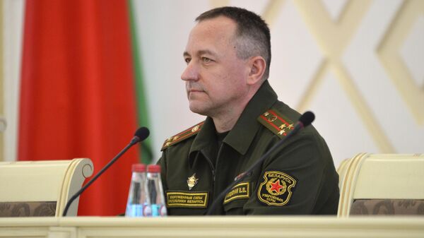 Начальник второго отдела информационно-аналитического управления Генерального штаба Вооруженных сил Владимир Аполоник - Sputnik Беларусь