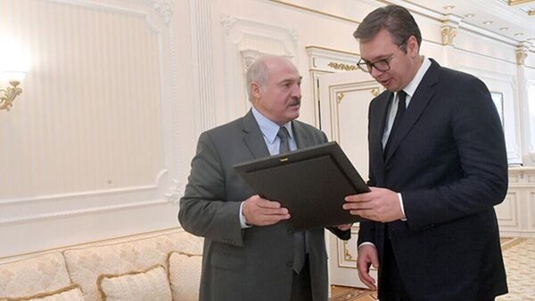 Александр Лукашенко и Александр Вучич, архивное фото - Sputnik Беларусь