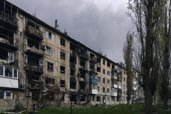 Разрушенный жилой дом в Авдеевке в Донецкой области. - Sputnik Беларусь