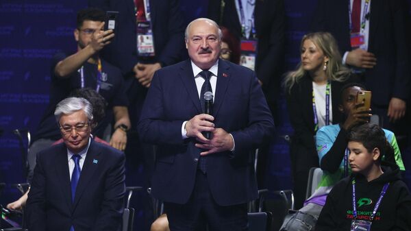 Президент Беларуси Александр Лукашенко обратился с приветственным словом к участникам Игр будущего в Казани - Sputnik Беларусь