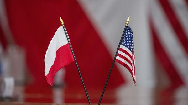 Флаги Польши и США - Sputnik Беларусь