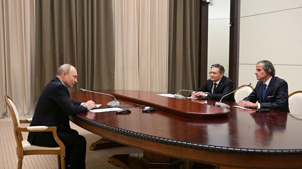 Встреча президента РФ В.Путина с генеральным директором МАГАТЭ Р. Гросси - Sputnik Беларусь