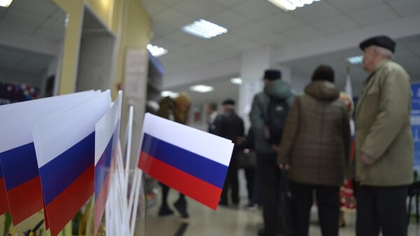 Голосование на выборах президента РФ в Гомеле - Sputnik Беларусь