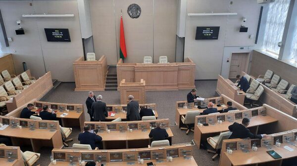 Зала пасяджэнняў Савета Рэспублікі - Sputnik Беларусь