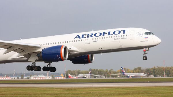 Самалёт Airbus A350-941 авіякампаніі Аэрофлот - Sputnik Беларусь