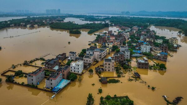 Наводнение в Цинъюань, провинция Гуандун, Китай - Sputnik Беларусь