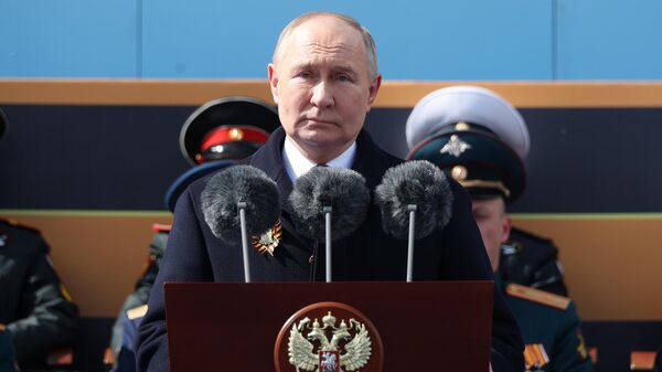 Президент Владимир Путин принял участие в Параде Победы в Москве - Sputnik Беларусь