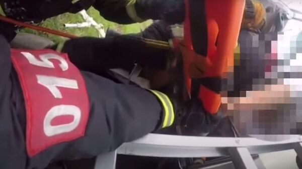 Пожарные спасли водителя после ДТП в Столбцовском районе (видео) - Sputnik Беларусь