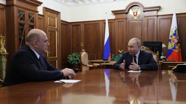Президент Владимир Путин провел встречу с кандидатом на пост премьер-министра РФ Михаилом Мишустиным - Sputnik Беларусь