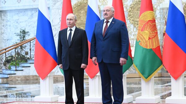 Пресс-конференция Путина и Лукашенко после переговоров в Минске – трансляция - Sputnik Беларусь