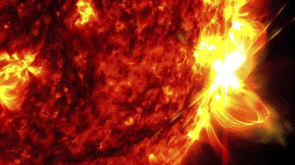 Солнечная вспышка, архивное фото - Sputnik Беларусь