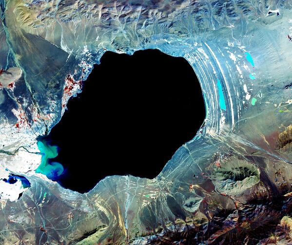 Космический снимок озера Дагзе в Тибете. - Sputnik Беларусь