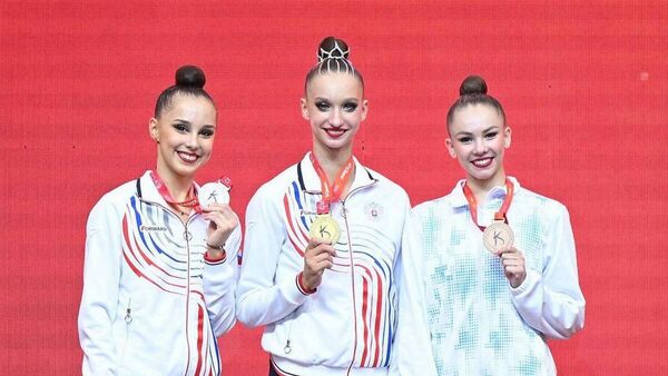 Белорусские гимнастки завоевали шесть медалей на турнире в Омске - Sputnik Беларусь
