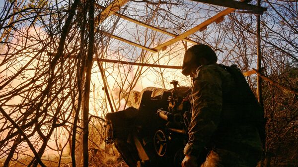 Боевая работа артиллеристов группировки войск Запад - Sputnik Беларусь