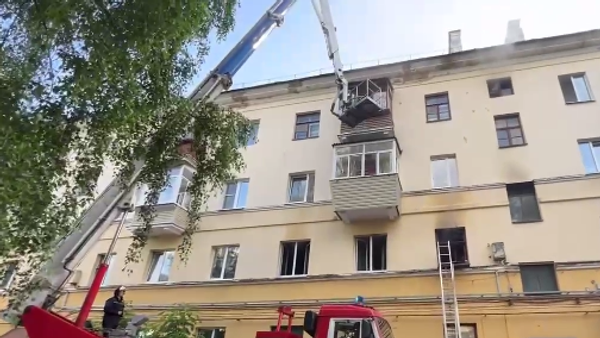 Пожар в одном из жилых домов в Минске - Sputnik Беларусь