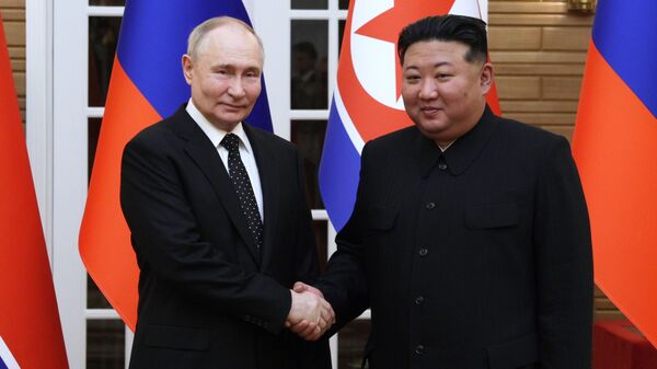 Заявление Путина и Ким Чен Ына для СМИ – трансляция - Sputnik Беларусь