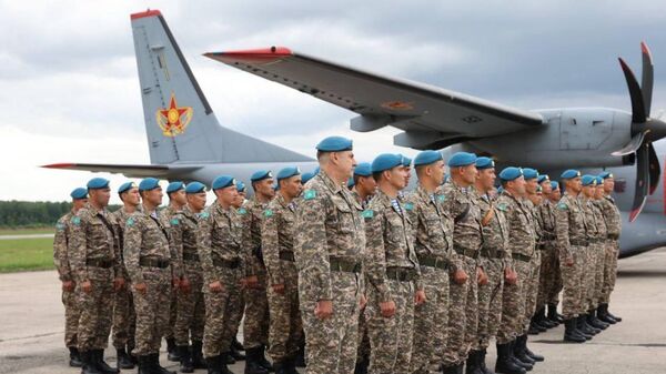 Военные из Казахстана прибыли в Беларусь - Sputnik Беларусь