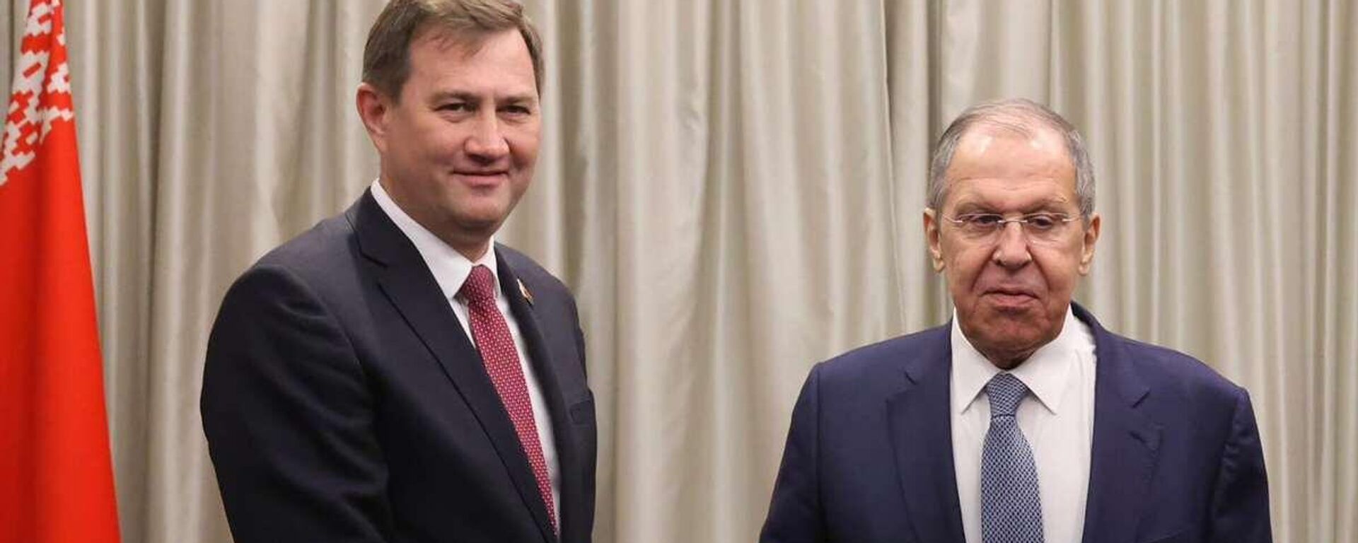 Міністр замежных спраў Беларусі Максім Рыжанкоў і міністр замежных спраў Расіі Сяргей Лаўроў - Sputnik Беларусь, 1920, 19.05.2026