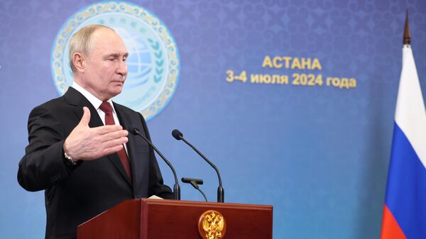 Путин подводит итоги саммита ШОС в Астане – трансляция - Sputnik Беларусь