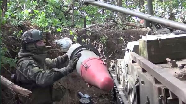 Самый большой миномет в мире: Тюльпан уничтожает позиции ВСУ (видео) - Sputnik Беларусь