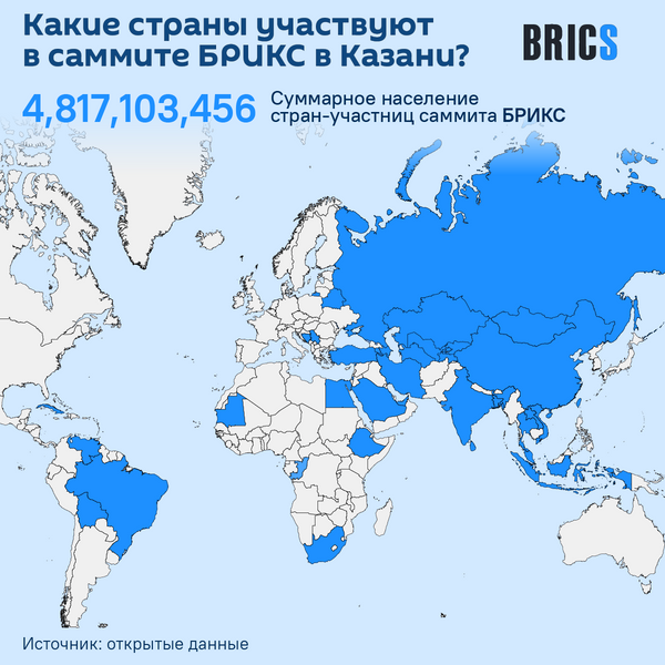 География стран участниц саммита БРИКС в Казани – инфографика География стран участниц саммита БРИКС в Казани – инфографика - Sputnik Беларусь