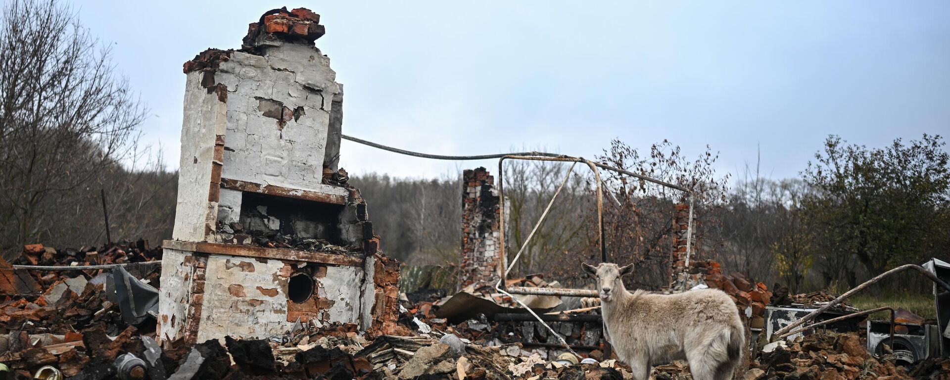 Разбураны дом у Курскай вобласці - Sputnik Беларусь, 1920, 27.09.2025