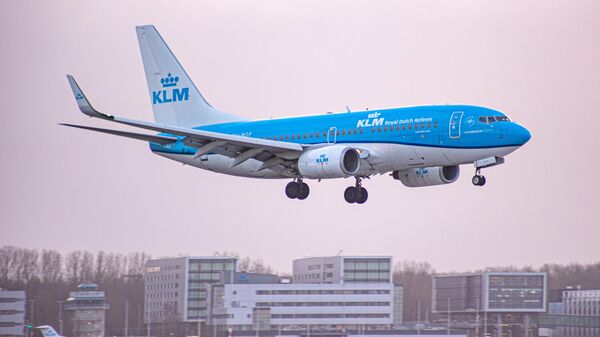 Самолет Boeing 737 нидерландской авиакомпании KLM  - Sputnik Беларусь