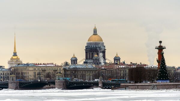 Від на Ісакіеўскі сабор з Біржавога моста ў Санкт-Пецярбургу - Sputnik Беларусь