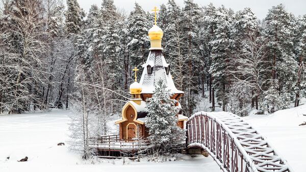 Царква Андрэя Першазванага на рацэ Вуокса ў горадзе Прыазёрску Ленінградскай вобласці - Sputnik Беларусь