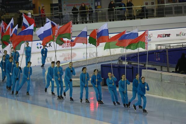 Первый день международных соревнований по конькобежному спорту Кубок сильнейших - Sputnik Беларусь