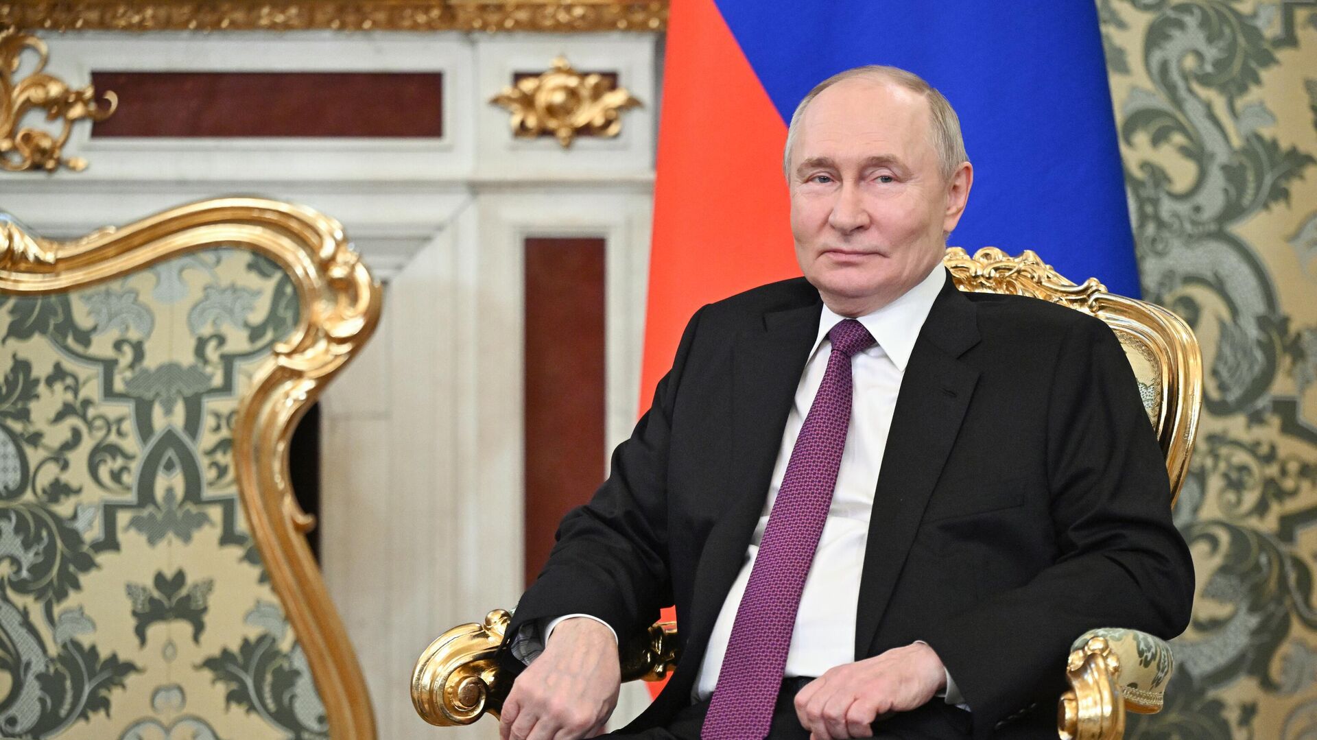 Прэзідэнт РФ Уладзімір Пуцін Прэзідэнт РФ Уладзімір Пуцін - Sputnik Беларусь, 1920, 05.05.2025