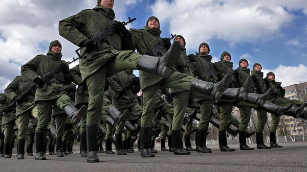 Тренировки к параду ССО - Sputnik Беларусь