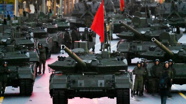 Т-90М на рэпетыцыі парада - Sputnik Беларусь