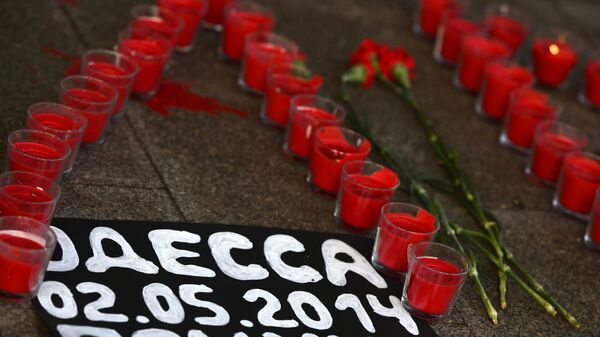 Акцыі, прысвечаныя гадавіне трагедыі ў Доме прафсаюзаў у Адэсе - Sputnik Беларусь