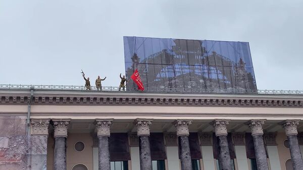 Рэканструкцыю ўзяцця Рэйхстага паказалі ў Гродне – відэа - Sputnik Беларусь