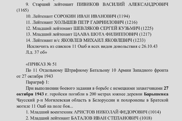 Списки погибших штрафников Списки погибших штрафников - Sputnik Беларусь