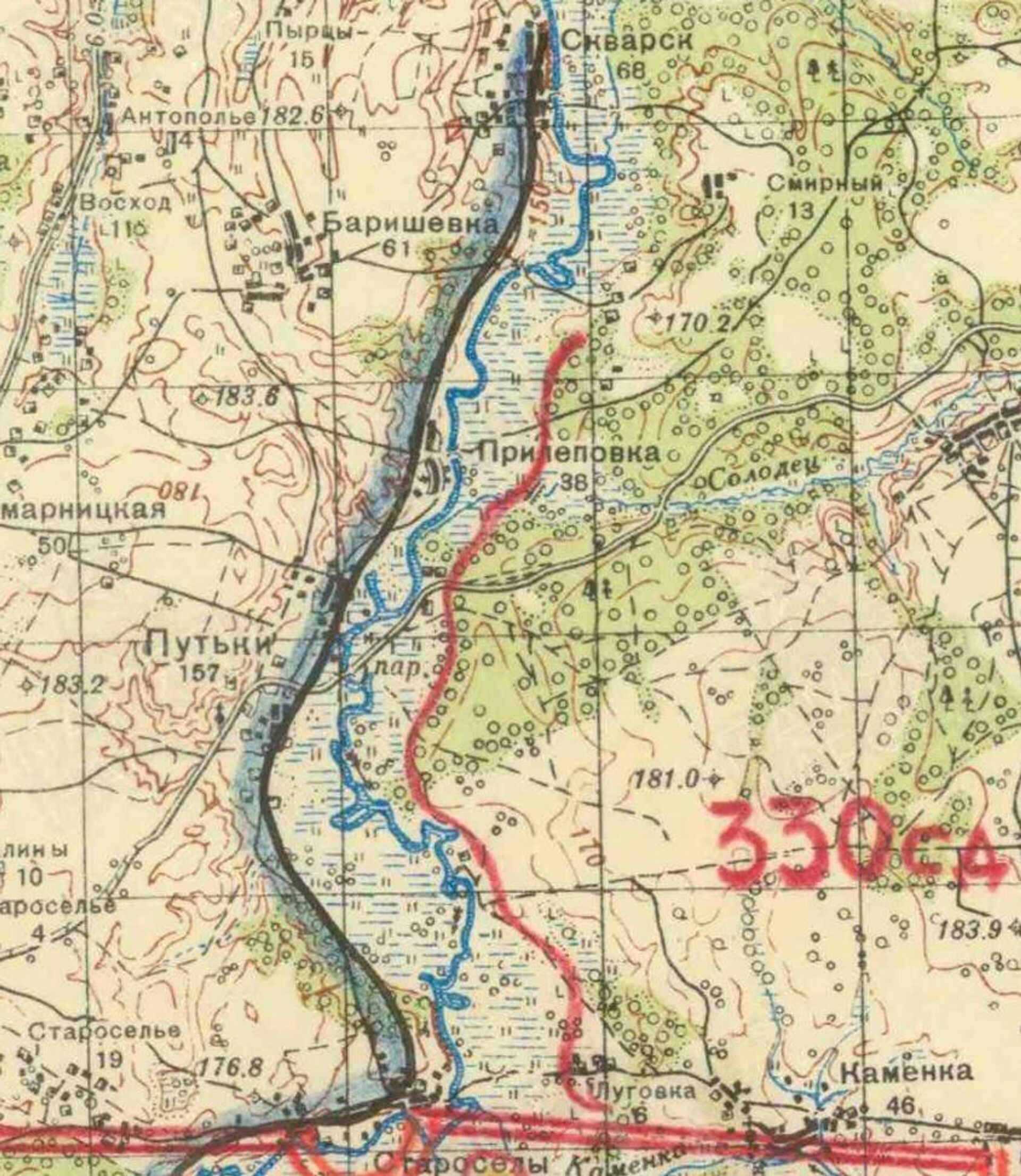 Линия фронта под Чаусами Линия фронта под Чаусами - Sputnik Беларусь, 1920, 10.05.2025