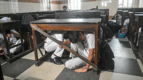 Общенациональные учения гражданской обороны в Индии - Sputnik Беларусь