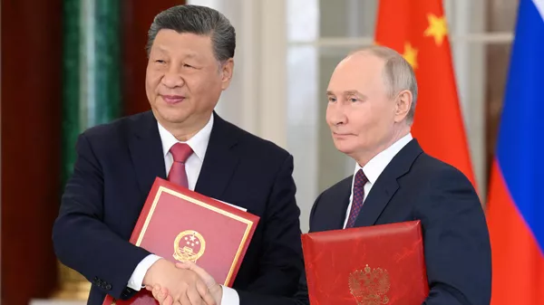 Президент РФ Владимир Путин и председатель КНР Си Цзиньпин - Sputnik Беларусь