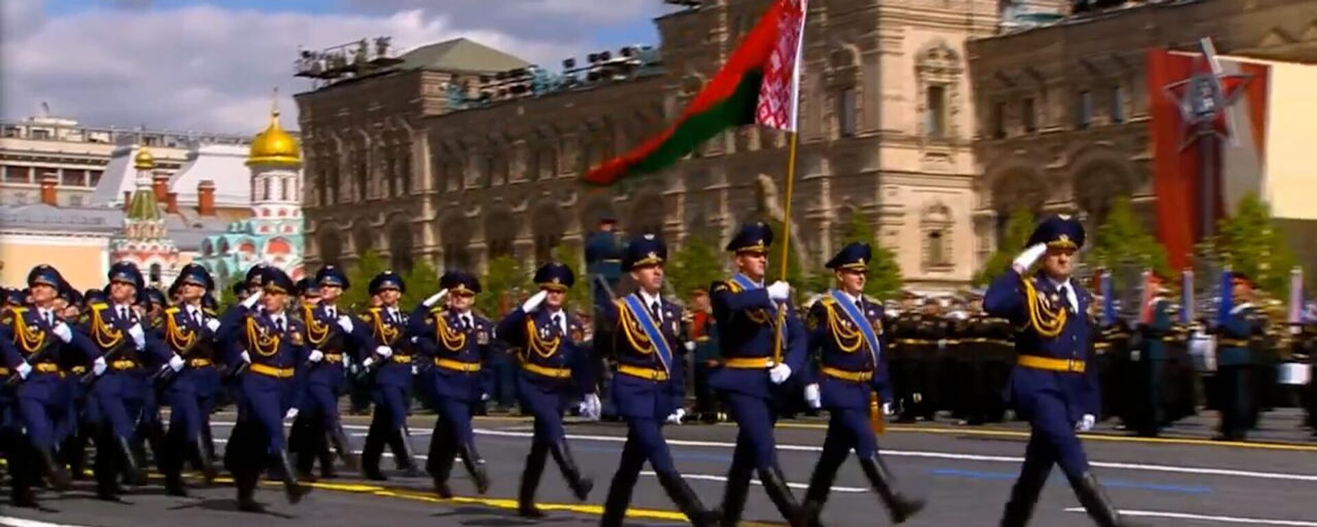 Лукашэнка павітаў беларускіх вайскоўцаў на парадзе ў Маскве - Sputnik Беларусь, 1920, 09.05.2025