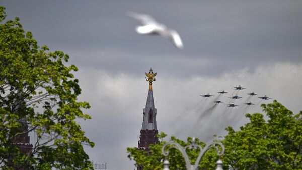 На военном параде на Красной площади в Москве - Sputnik Беларусь