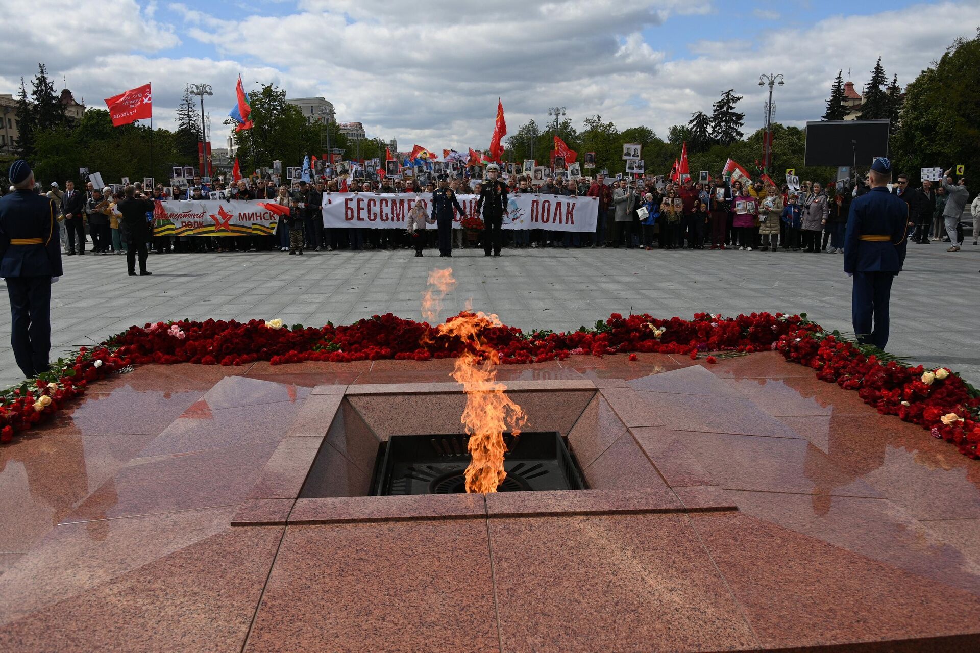Празднование Дня Победы в Минске Празднование Дня Победы в Минске - Sputnik Беларусь, 1920, 09.05.2025