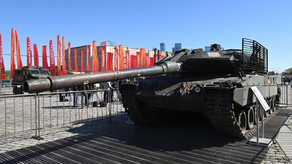 Трофейный танк Leopard 2А6 - Sputnik Беларусь