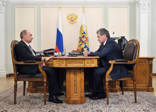 6 ноября 2012 года Сергей Шойгу назначен главой Минобороны РФ. 6 ноября 2012 года Сергей Шойгу назначен главой Минобороны РФ. - Sputnik Беларусь