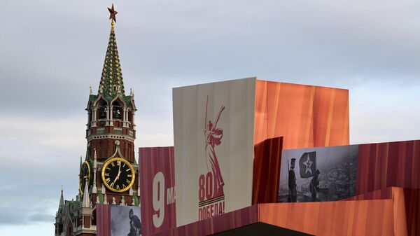 Подготовка Красной площади ко Дню Победы - Sputnik Беларусь