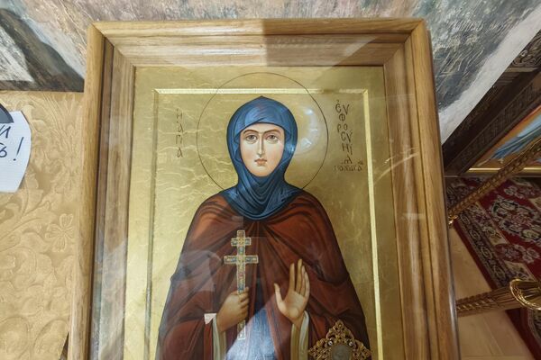 Святая Прападобная Еўфрасіння Полацкая (ікона ў Спаса-Еўфрасіннеўскім манастыры) - Sputnik Беларусь