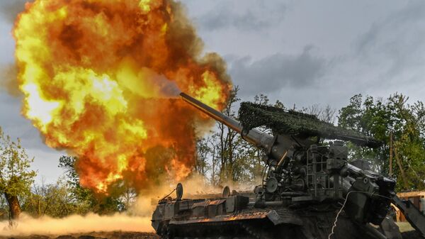 Разлік САУ 2С7М Малка  - Sputnik Беларусь